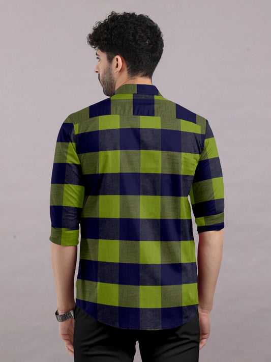 Pleasure Legume Checked Shirt With Spread Collar