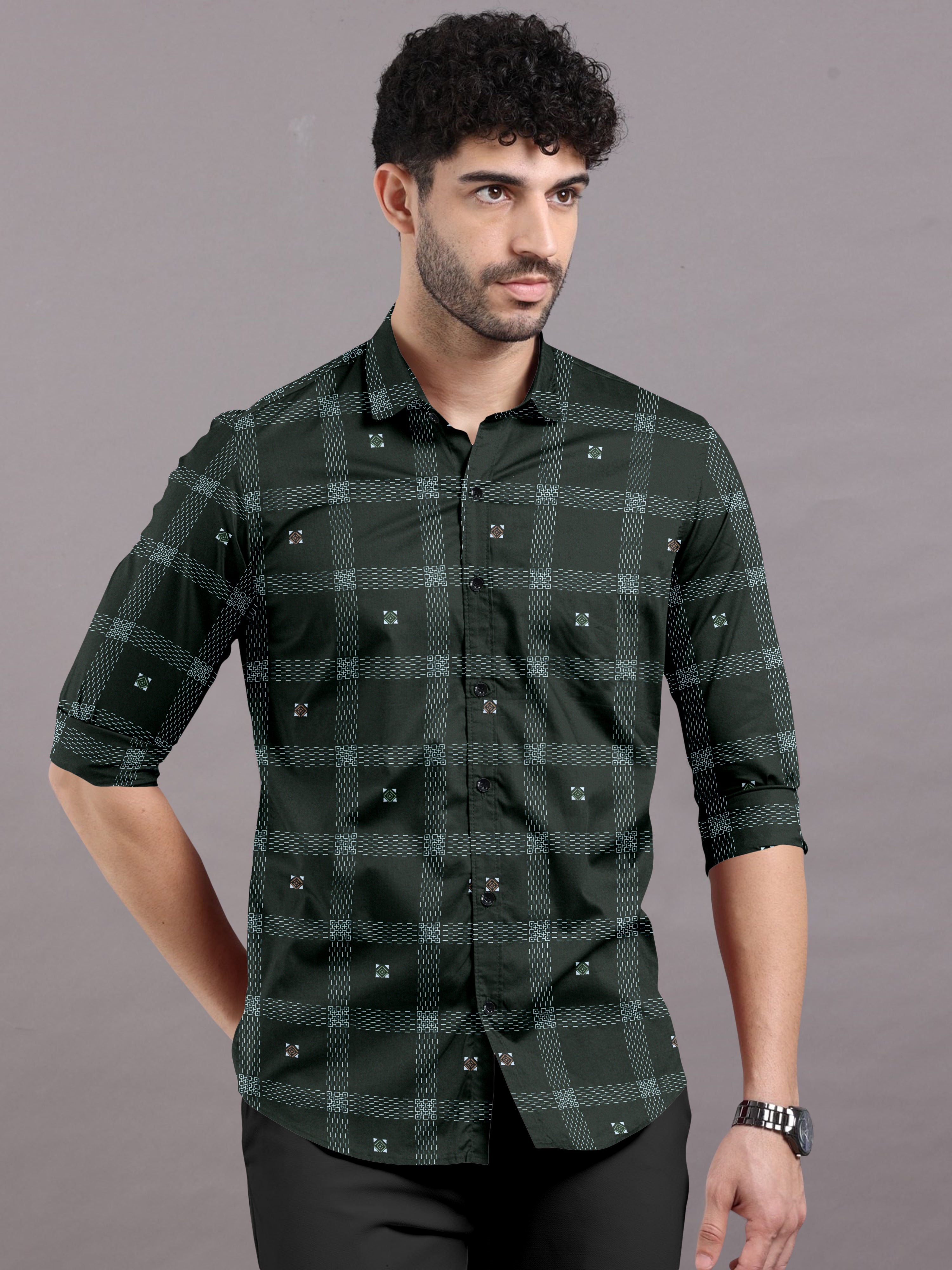 Tistabene Checked Shirt With Spread Collar