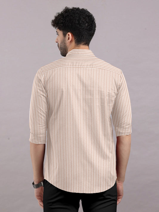 Acom Striped Shirt With Spread Collar